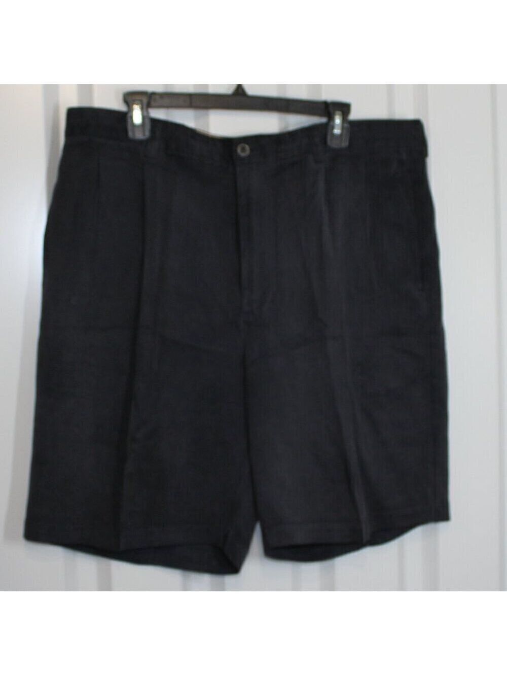 Tommy Bahama Men's Silk Pleated Relaxed Fit Navy Blue Shorts Size Waist 38